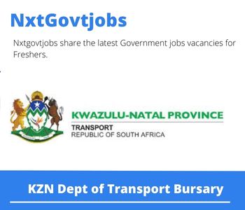 KZN Dept of Transport Bursary