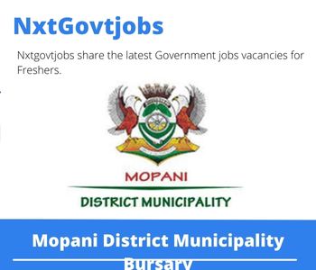 Mopani District Municipality Bursary 2023 Closing Date 31 Mar 2023