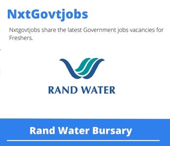 Rand Water Bursary 2023 Closing Date 31 Mar 2023