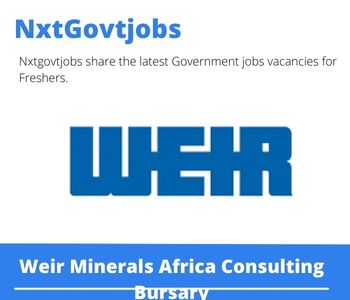 Weir Minerals Africa Consulting Bursary 2023 Closing Date 31 Mar 2023