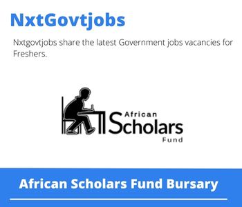 African Scholars Fund Bursary
